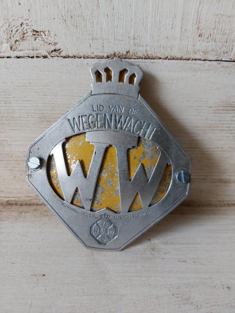 ANWB Wegenwacht bordje - Bijna Antiek, Antiek en Kunst, Ophalen