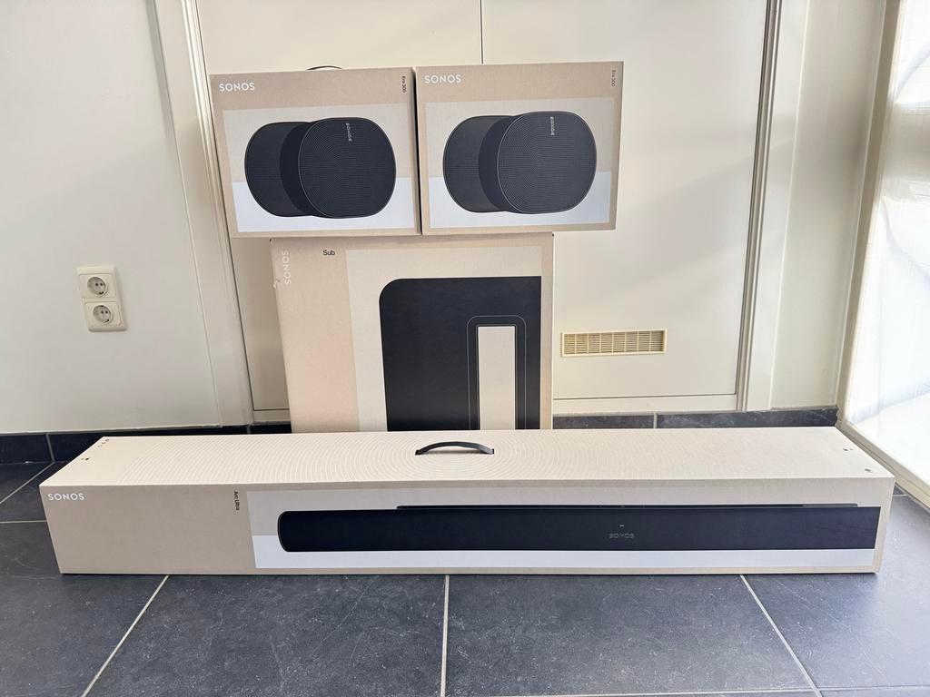 Sonos Surroundset - Arc Ultra, Sub Gen 4, 2x Era 300, Ophalen, Nieuw, Complete surroundset, Sonos