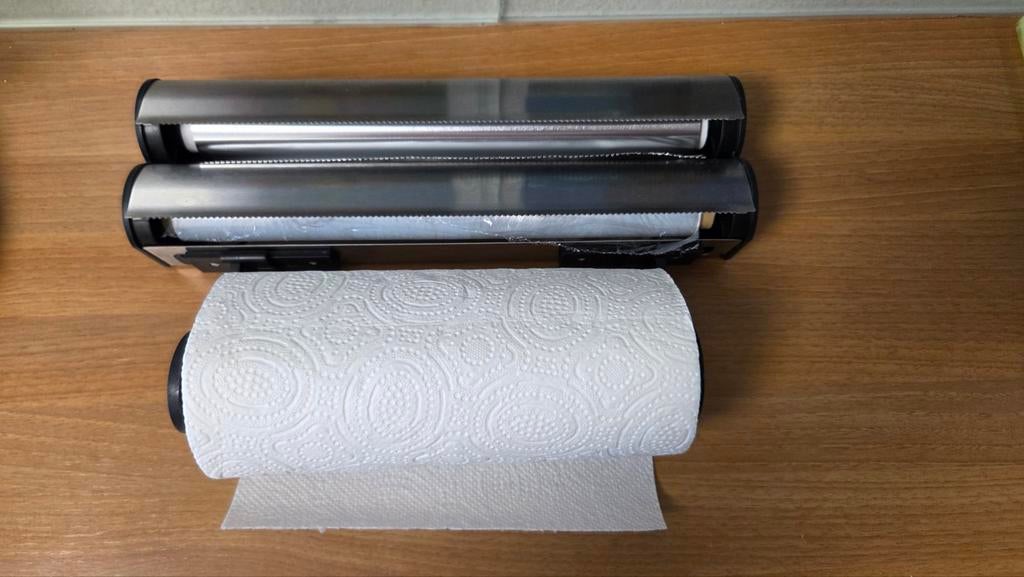 Rollenhouder - foliehouder - keuken papier houder, Minder dan 50 cm, Gebruikt, Ophalen of Verzenden, Minder dan 25 cm