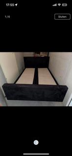 Gratis afhalen boxspring - antraciet 140x200, Ophalen, Gebruikt, Tweepersoons, 140 cm