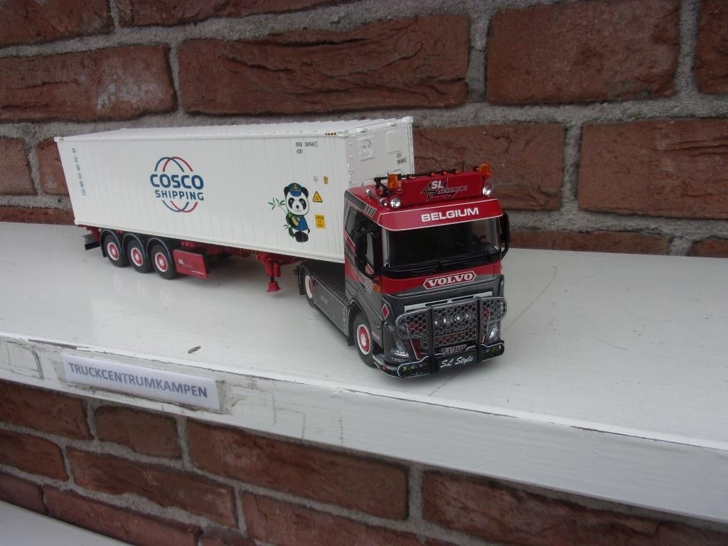 Tekno  Volvo  FH5  van  SL  Logistics., Hobby en Vrije tijd, Modelauto's | 1:50, Ophalen of Verzenden, Nieuw, Bus of Vrachtwagen