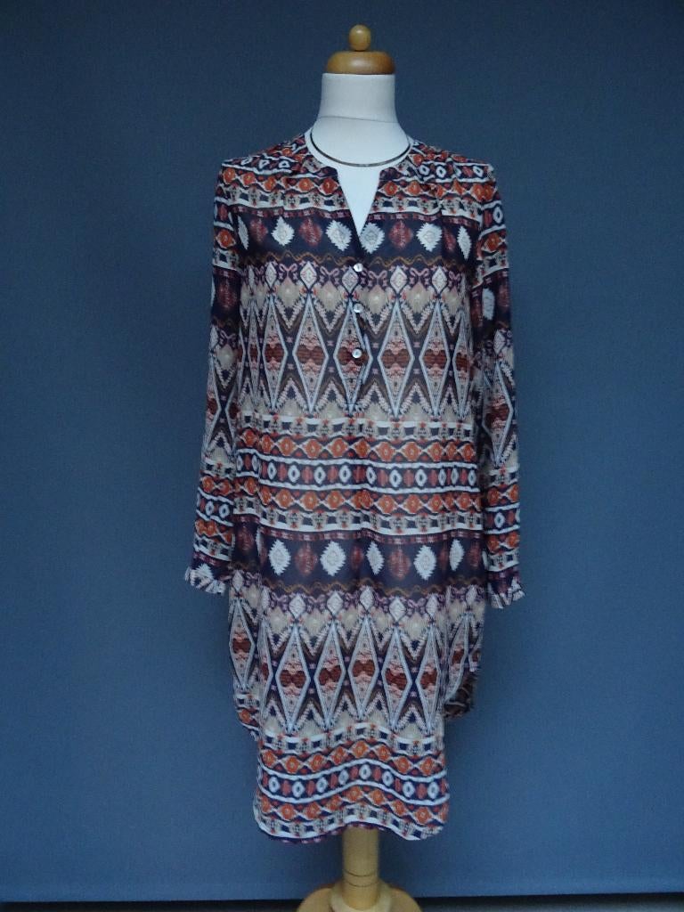 SUPER SALE !! ONLY maat 34, lange tuniekblouse., Kleding | Dames, Blouses en Tunieken, Only, Bruin, Ophalen of Verzenden, Zo goed als nieuw