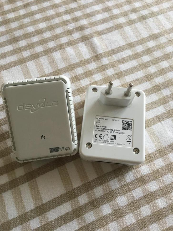 Devolo dLAN 500 duo Powerline Adapter, Computers en Software, Powerlines, Gebruikt, Ophalen