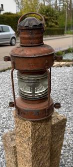 Antieke scheepslamp / lantaarn - Maritieme decoratie, Antiek en Kunst, Ophalen