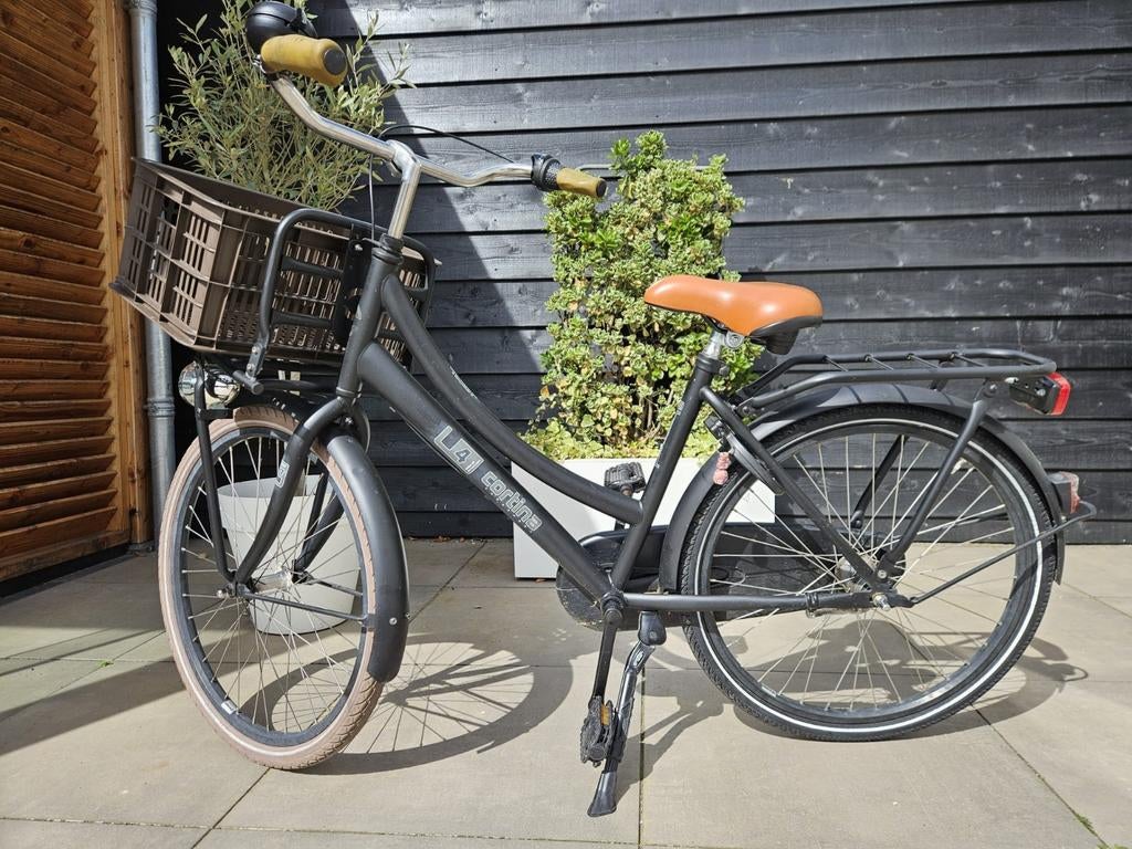 Cortina transportfiets U4 mat zwart 24 inch, Fietsen en Brommers, Ophalen, 24 inch, Cortina U4 transportfiets, Versnellingen