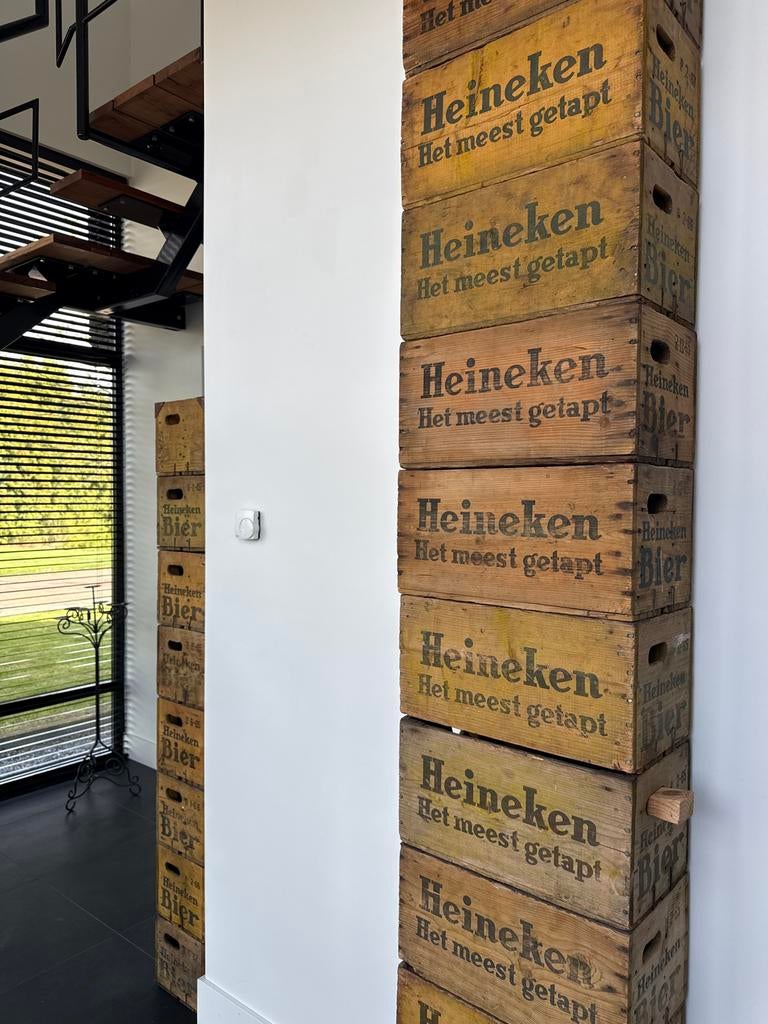 Heineken bierkratten, Ophalen of Verzenden, Gebruikt, Verpakking