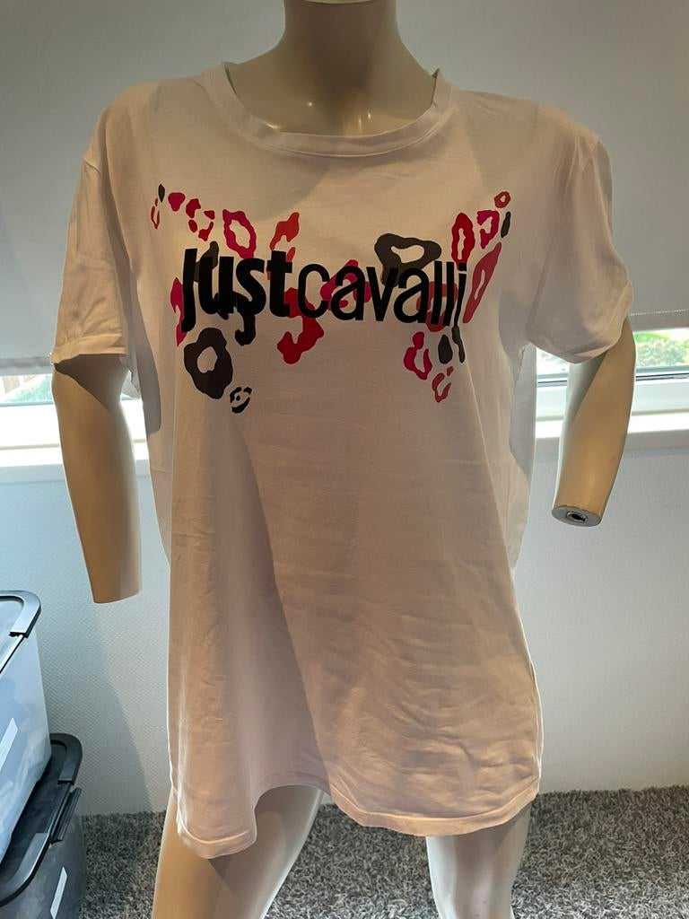 Just cavalli shirt met leuke opdruk maat xl, Kleding | Dames, ., Wit, Maat 42/44 (L), Ophalen of Verzenden
