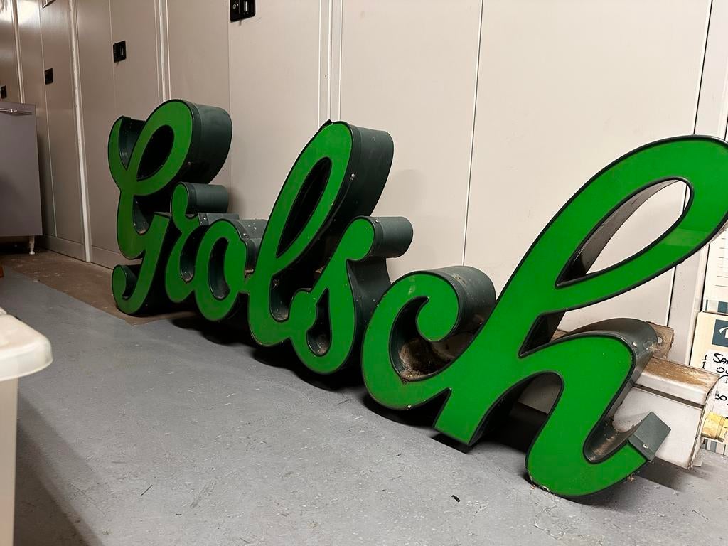 Grolsch Lichtreclame - Unieke grote Lichtbak, Ophalen, Gebruikt, Lichtbak of (neon) lamp