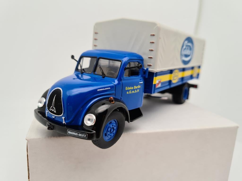 MAGIRUS DEUTZ S6500 - 1/43 EDEKA SUPERMARKT TRUCK, Verzenden, Zo goed als nieuw, Bus of Vrachtwagen, Overige merken