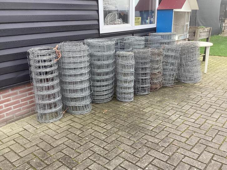 Schapengaas afrastering tuinafscheiding gaas weideafrasterig, Tuin en Terras, Gaas en Draad, Gebruikt, Raster, 20 meter of meer