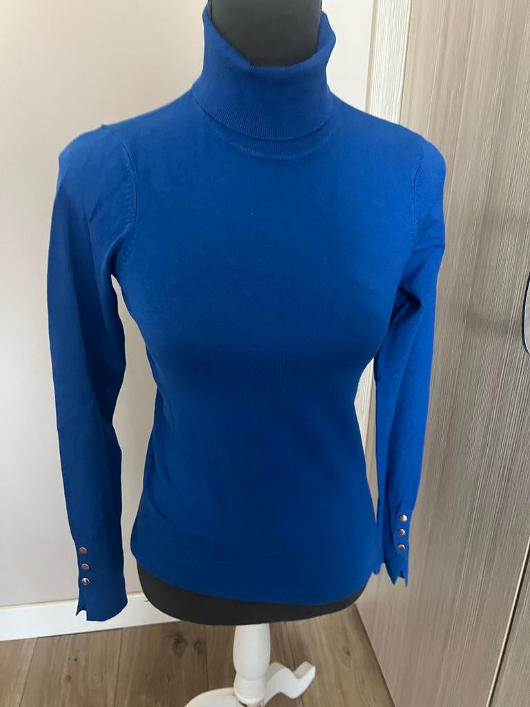 Esqualo Coltrui Kobaltblauw Maat XS, Kleding | Dames, Truien en Vesten, Ophalen of Verzenden, Nieuw, Maat 34 (XS) of kleiner, Blauw