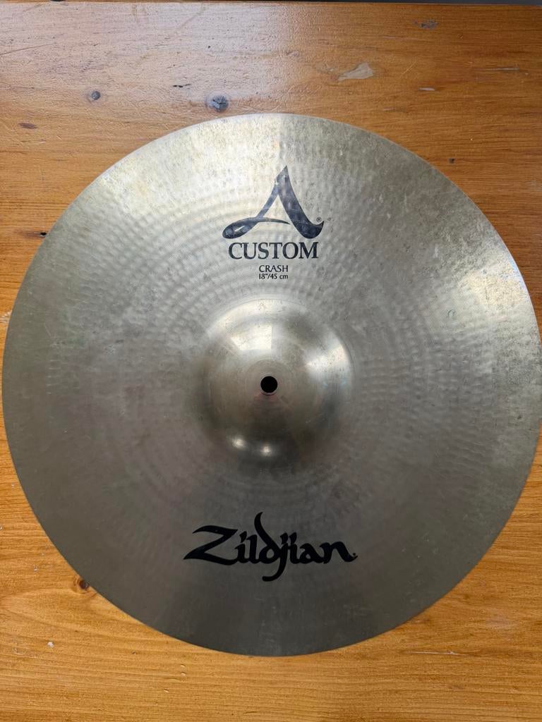 Zildjian A custom crash 18”, Muziek en Instrumenten, Drumstellen en Slagwerk, Ophalen of Verzenden, Gebruikt, Overige merken
