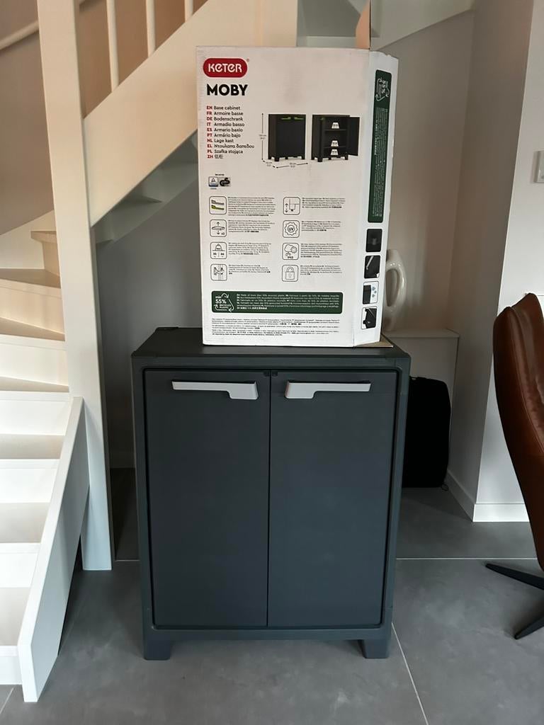 Nieuwe Keter Moby lage kast, Tuin en Terras, Bergingen en Tuinkasten, Ophalen, Nieuw, Kunststof, Overige typen