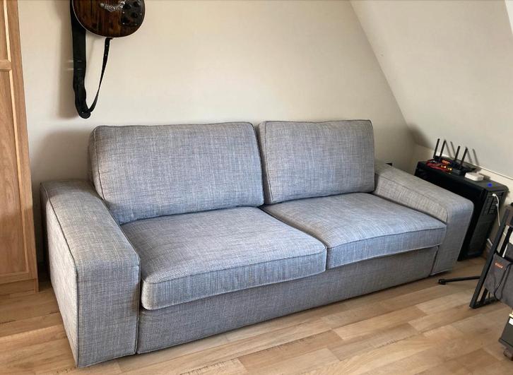 IKEA KIVIK 3 zits bank beige / grijs, Huis en Inrichting, Banken | Bankstellen, Zo goed als nieuw, Driepersoons, 200 tot 250 cm