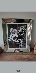 Marilyn monroe glas in spiegellijst, Ophalen, Zo goed als nieuw, Minder dan 100 cm, Rechthoekig