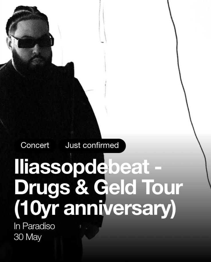 Iliassopdebeat - Drugs & Geld Tour (10yr anniversary), Drie personen of meer, Mei