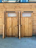 2 Douglas deuren met bovenraam incl kozijn - B101,5 x H202, Ophalen of Verzenden, Zo goed als nieuw, Binnendeur, 200 tot 215 cm