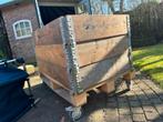 Houten magazijn bak opslag palletrand wagen container, Ophalen