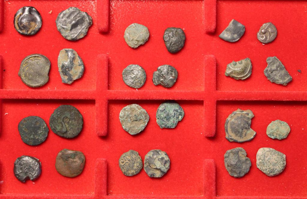 Lot Keltische, Gallische munten en fragmenten., Ophalen of Verzenden, België, Setje