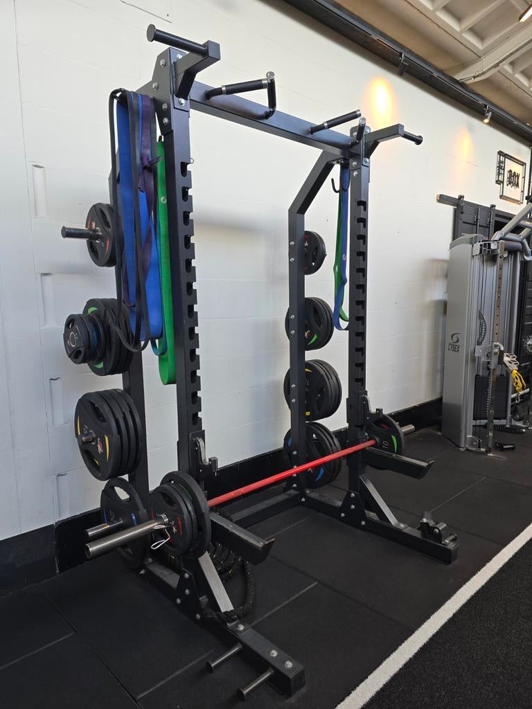 Professioneel Half Rack / Power Rack – Zeer Stevig & Complee, Sport en Fitness, Fitnessmaterialen, Ophalen of Verzenden, Zo goed als nieuw