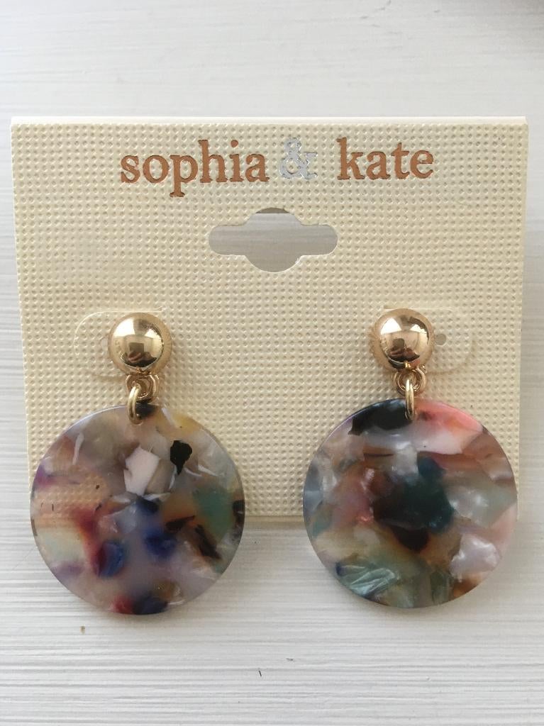 Sophia & Kate vintage-look lucite steker oorbellen, Ophalen of Verzenden, Nieuw, Overige materialen, Knopjes of Stekers