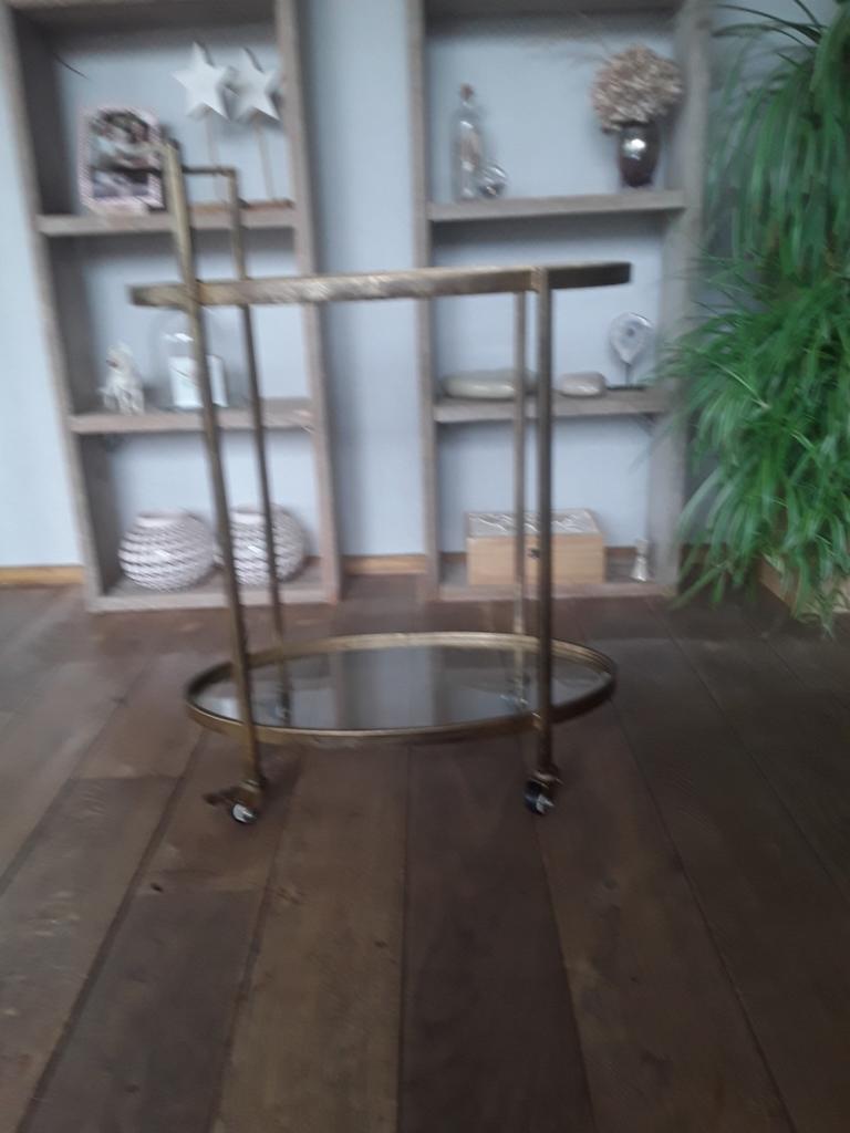 Te koop theewagen,  serveerwagen,  theewagentje, Ophalen of Verzenden, Gebruikt, Ovaal