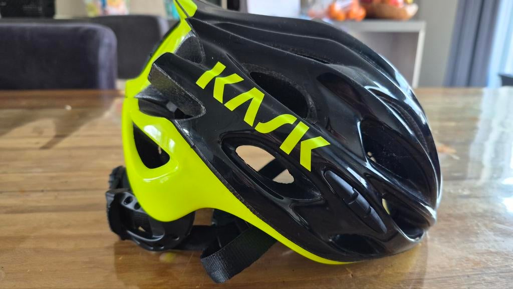 Z.g.a.n. fietshelm KASK maat 48-56 cm, Ophalen of Verzenden, Zo goed als nieuw, Heer of Dame, Kask