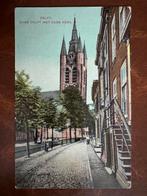 Ansichtkaart Oude Delft met Oude Kerk, Ophalen of Verzenden, Voor 1920, Gelopen, Zuid-Holland