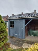 Houten carport met vaste schuur., Ophalen of Verzenden, Gebruikt, 500 cm of meer, Schuur