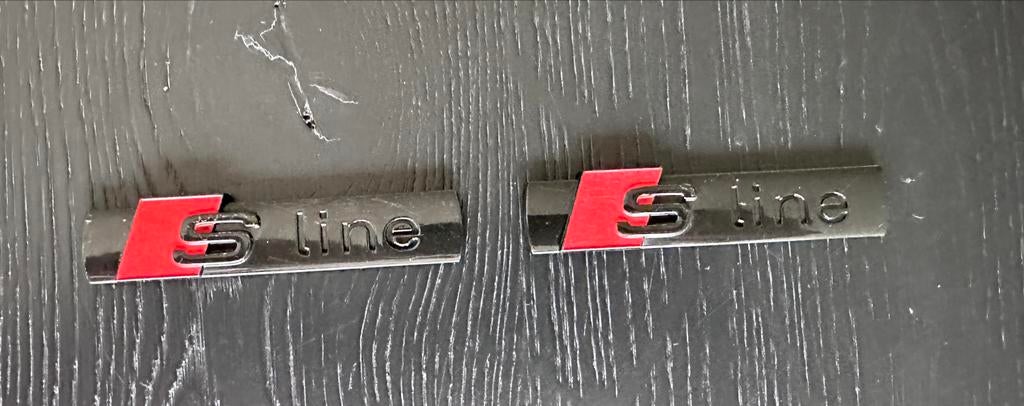 Audi S-line embleem / badge Replica, Ophalen, Gebruikt