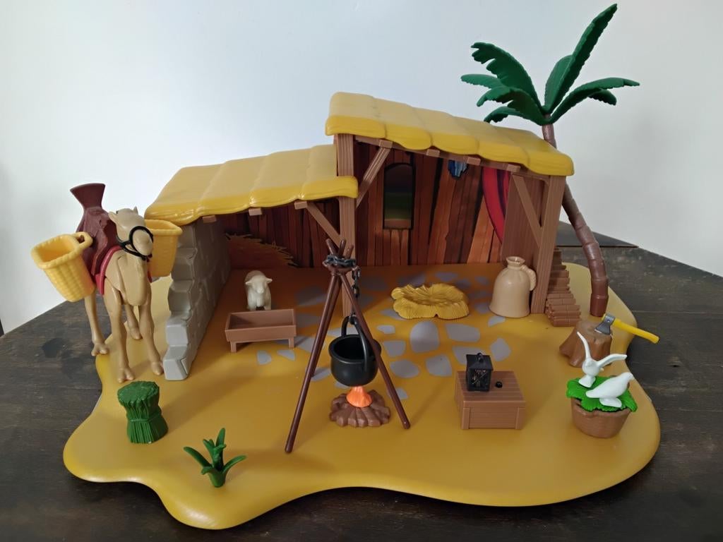 Playmobil Kerststal met dieren en accessoires, zie foto's, Ophalen of Verzenden, Zo goed als nieuw