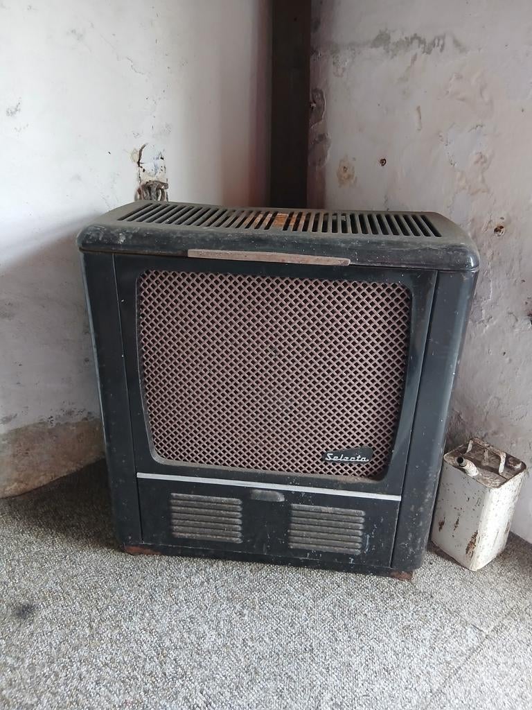 Vintage Salamanderkachel - Zwart, Gebruikt, Huis en Inrichting, Kachels, Ophalen