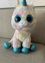 Ty Beanie Boos Eenhoorn Knuffel - Grote Ogen - 42 cm, Ophalen, Zo goed als nieuw, Overige typen