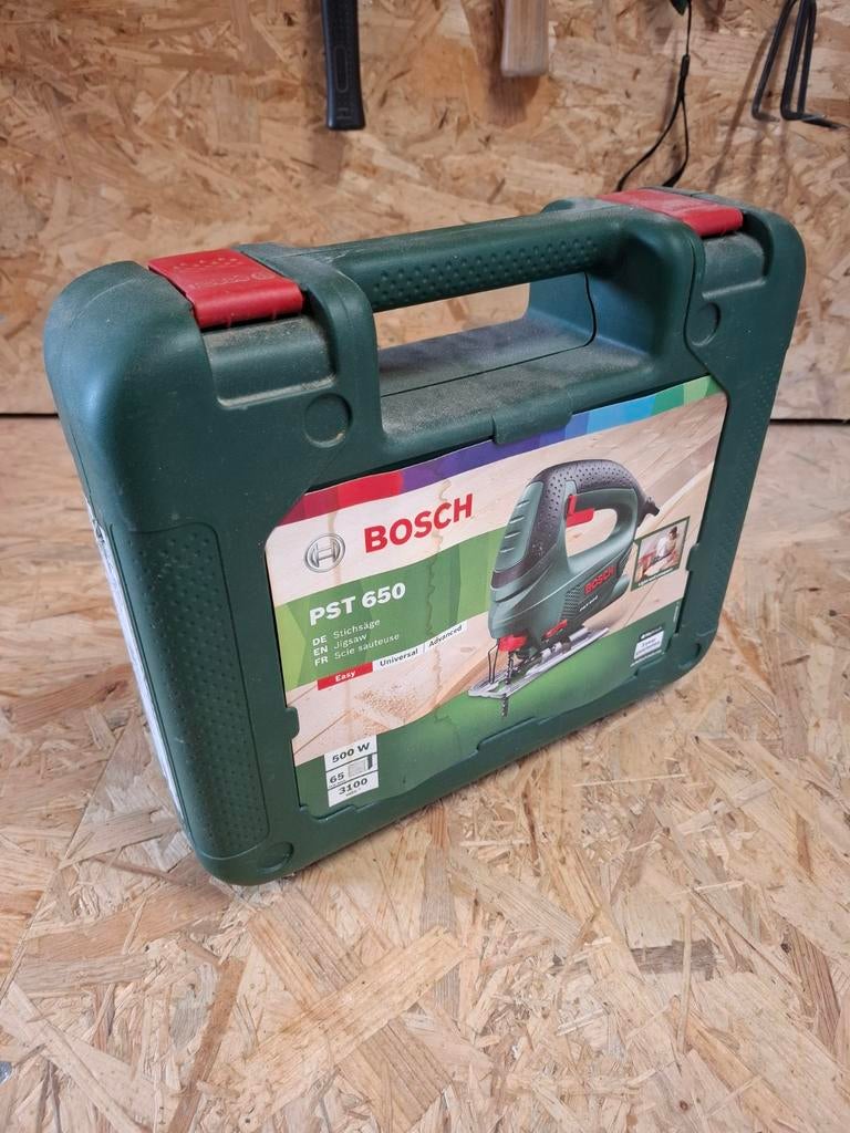 Bosch PST 650 Decoupeerzaag in koffer, Doe-het-zelf en Verbouw, Gereedschap | Zaagmachines, Gebruikt, Decoupeerzaag, Minder dan 600 watt