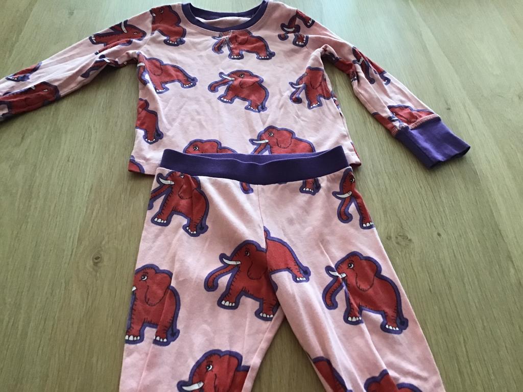 Mini Rodini pyjama roze met olifanten, maat 116-122, Kinderen en Baby's, Kinderkleding | Maat 116, Ophalen of Verzenden, Gebruikt