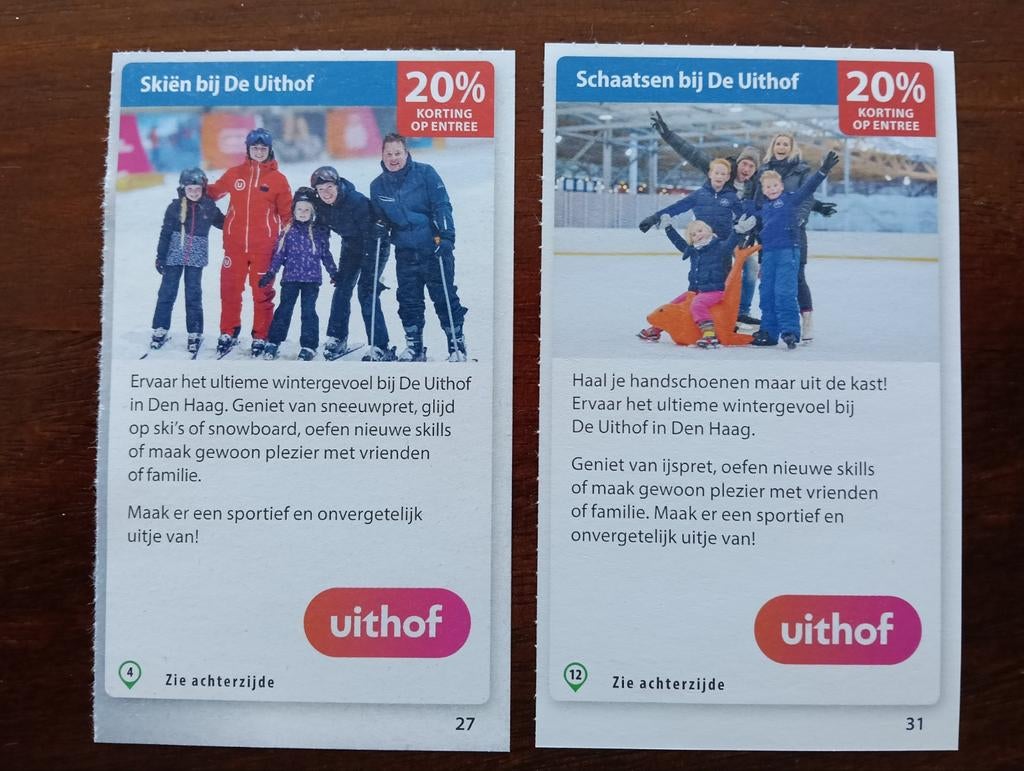 De Uithof Den Haag (skiën of schaatsen), Eén persoon