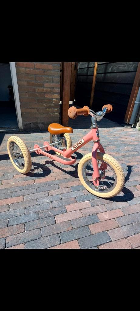 Trybike loopfiets roze - 2-in-1 driewieler en tweewieler, Fietsen en Brommers, Fietsen | Driewielers, Gebruikt, Verstelbare zitting
