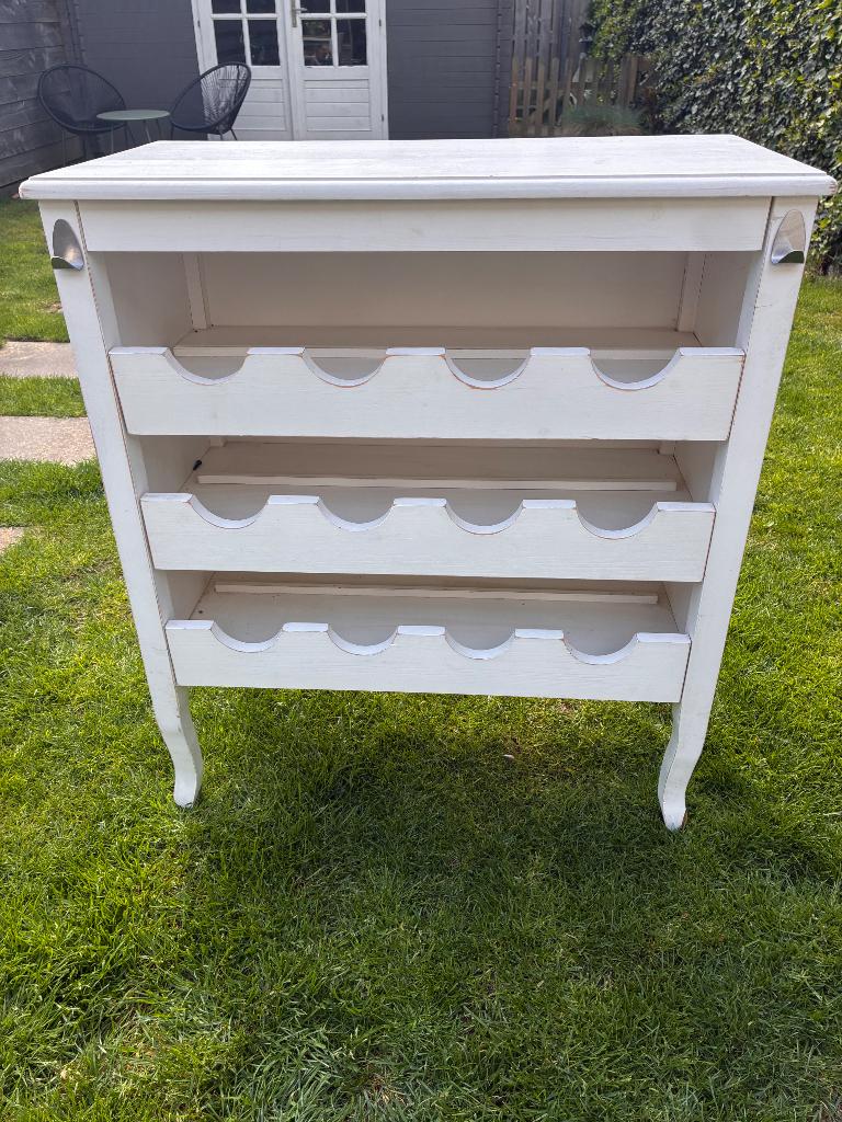 Wijnkast, Huis en Inrichting, Woonaccessoires | Wijnrekken, Ophalen, Gebruikt, 5 tot 15 flessen, 75 cm of meer