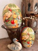 oude papier mache karton paasei ei candy container pasen, Ophalen of Verzenden, Gebruikt