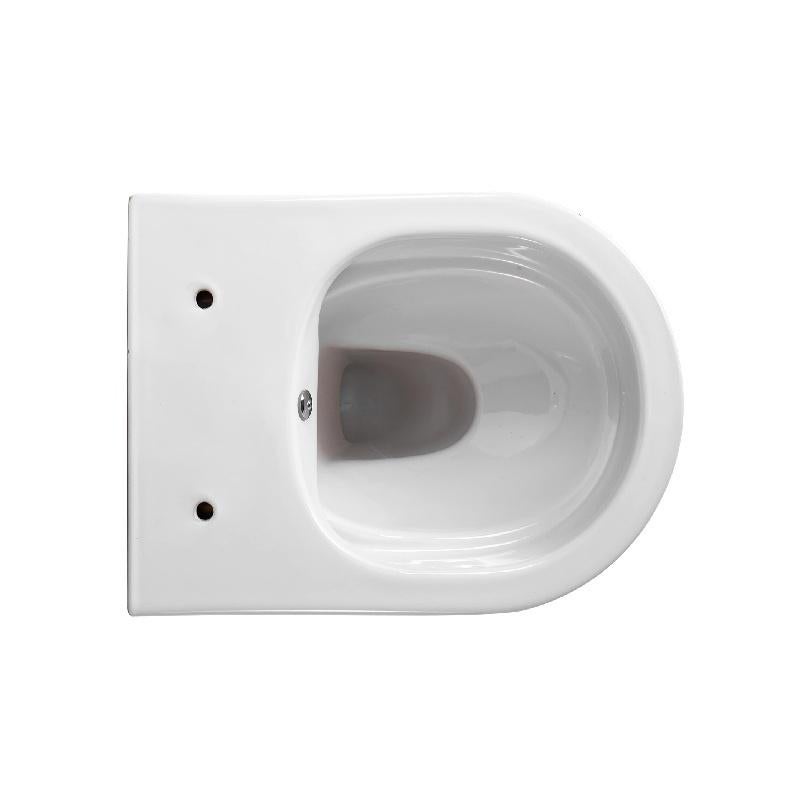 Wandcloset Darlo met bidet koud/warm en toiletbril, wit, Verzenden, Nieuw, Rvs, Toilet