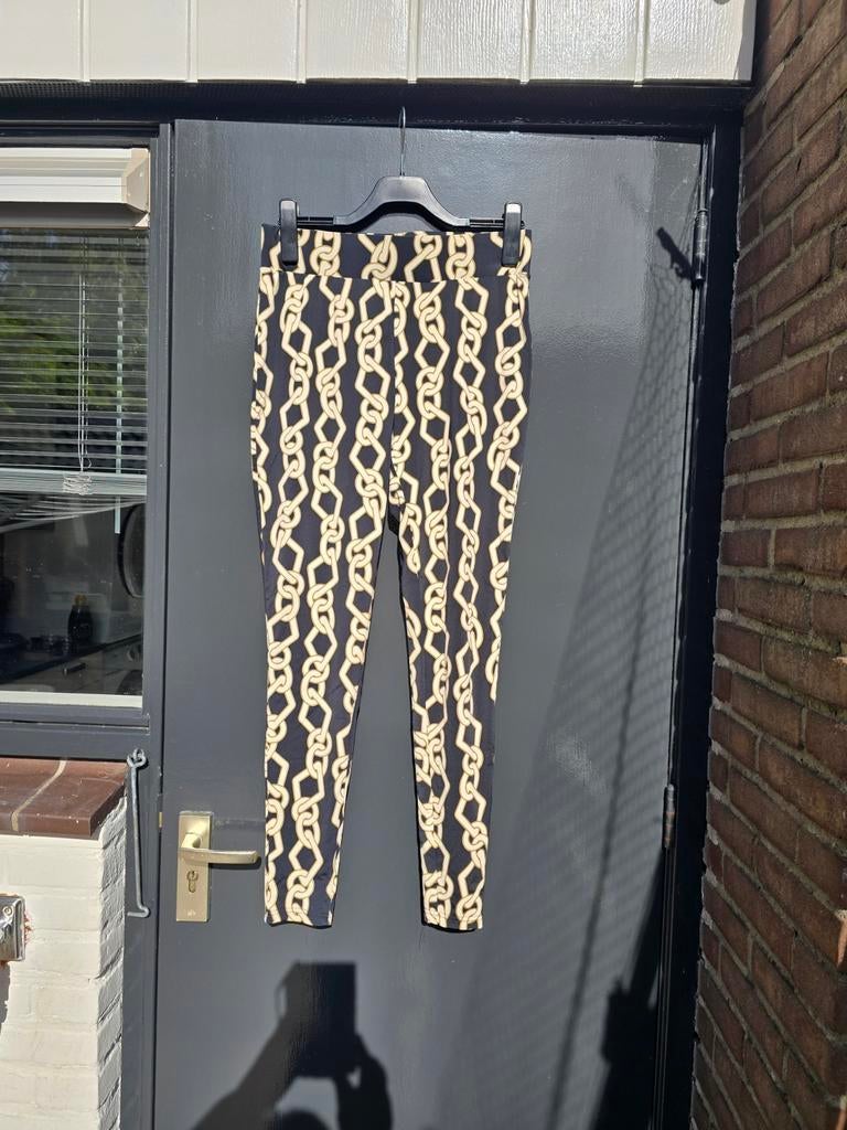 Shoeby by Mieke zwart goud chique legging broek maat xl zgan, Legging, Zwart, Ophalen of Verzenden, Shoeby