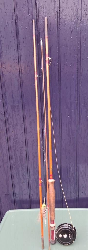 DAM vliegenhengel spitcane 1965, Watersport en Boten, Hengelsport | Vliegvissen, Ophalen of Verzenden, Werphengel