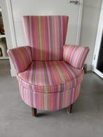 Vintage jaren 60 fauteuil, Huis en Inrichting, Fauteuils, Ophalen, 75 tot 100 cm, Stof, 50 tot 75 cm