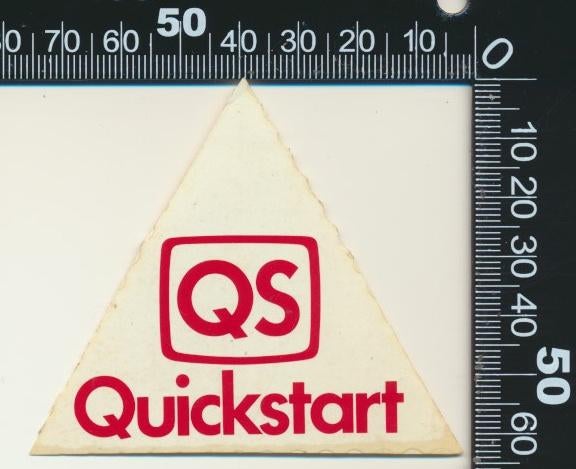 Sticker: Quickstart, Verzamelen, Ophalen of Verzenden, Zo goed als nieuw, Bedrijf of Vereniging