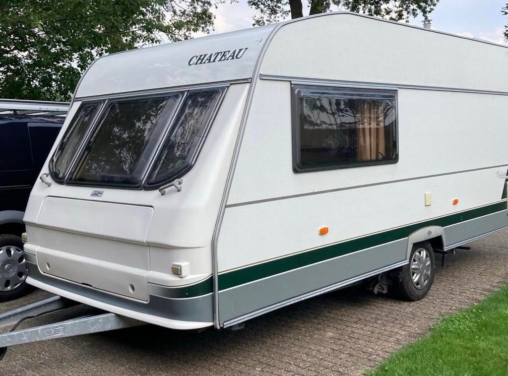 Caravan  Chateau Calista 450 Cruise gebruiksklaar, Chateau, Frans bed, Treinzit, Particulier