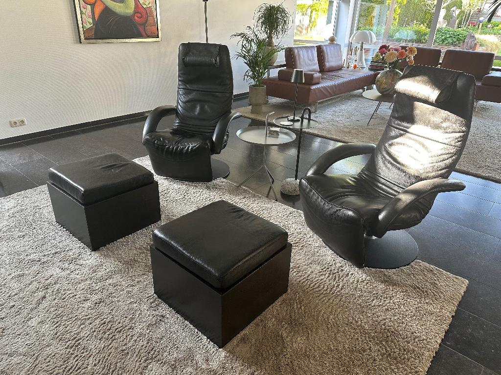 stoelen, Ophalen, Relax, Gebruikt, Twee