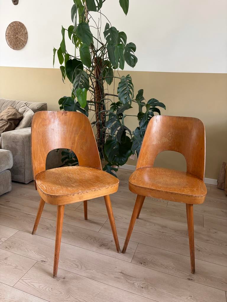 Set van 2 vintage designstoelen van Oswald Haerdtl - Thonet, Ophalen, Gebruikt, Twee, Overige kleuren