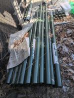 Groene hekwerk buizen buizen / palen rond 60, Ophalen of Verzenden, Gebruikt, IJzer, Overige typen