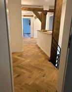 SALE! EIKEN VISGRAATVLOER – ANTIEK AFGEWERKT, VOORGEOLIED., Ophalen, Nieuw, 75 m² of meer, Parket