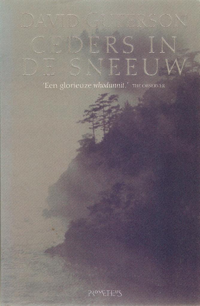 David Guterson - Ceders in de sneeuw, Ophalen of Verzenden, Gelezen, David Guterson